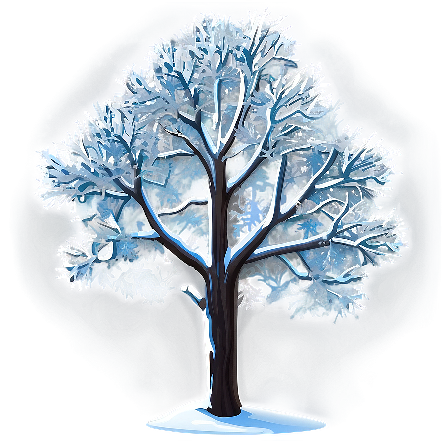 Icy Snow Tree Png 58