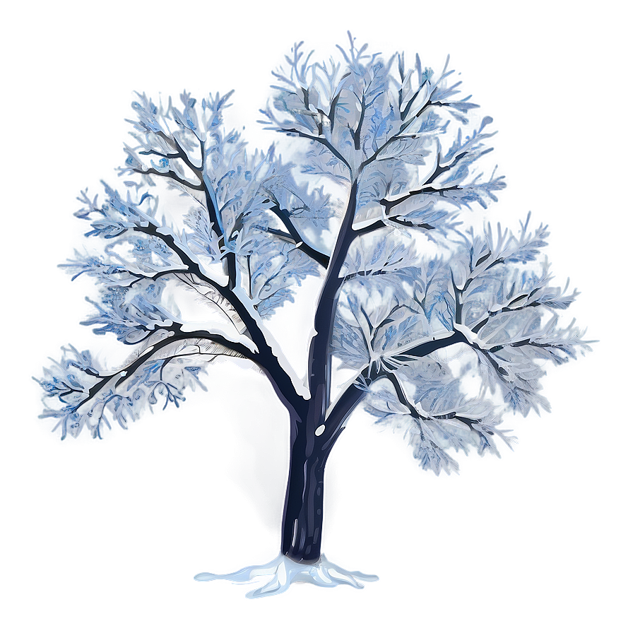 Icy Snow Tree Png 86