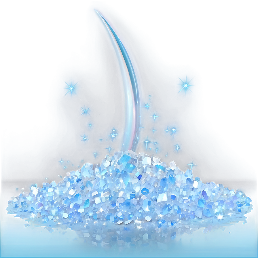 Icy White Glitter Magic Png 06252024