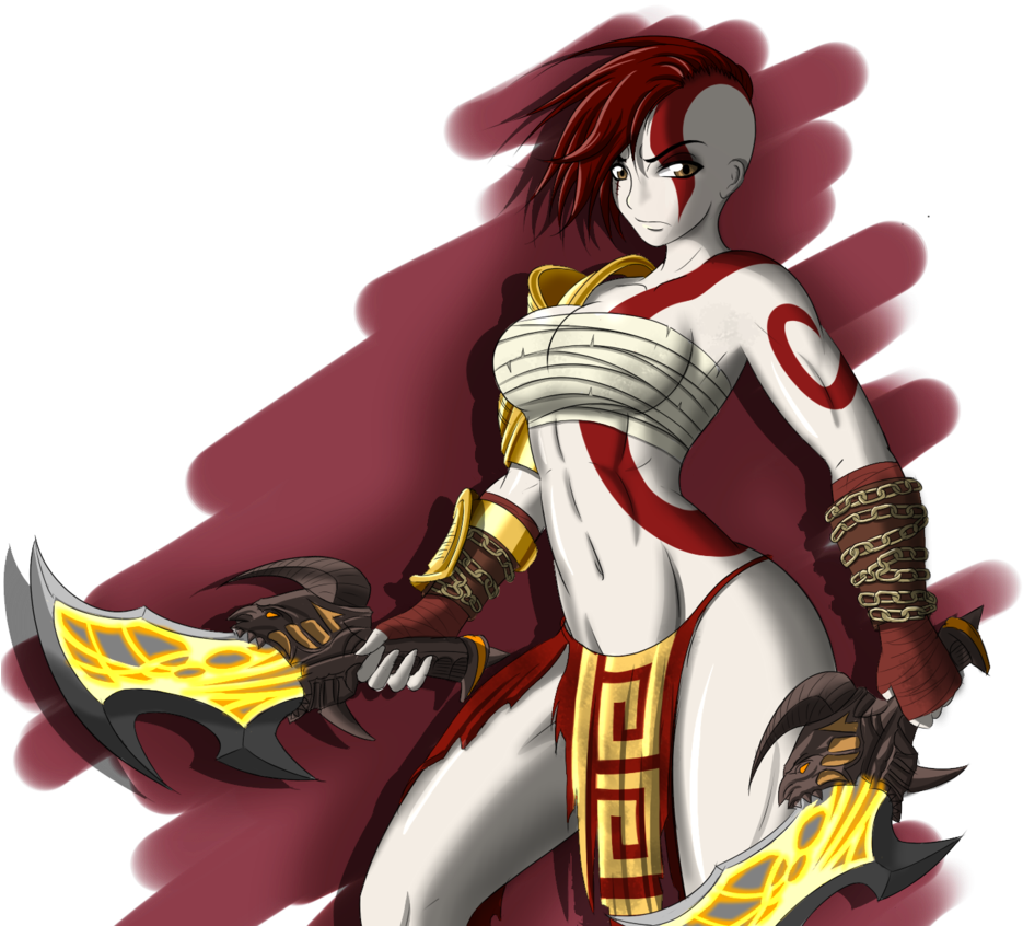 I'd Play A Goddess Of War Game - God Of War Kratos Girl, HD Png Download PNG with transparent background