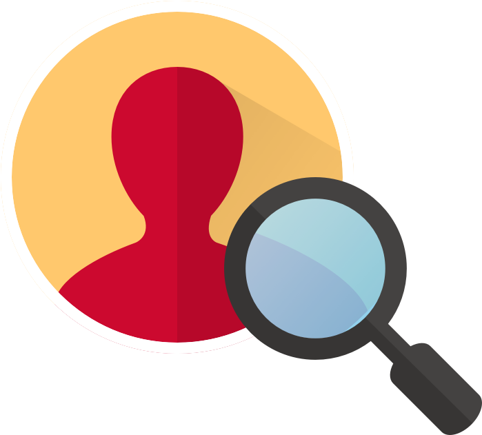 Identity Search Concept PNG with transparent background