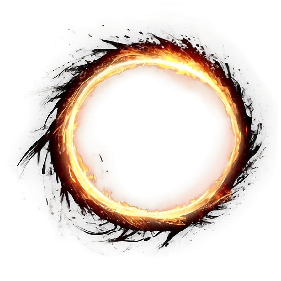 Ignited Fire Circle Png 06272024