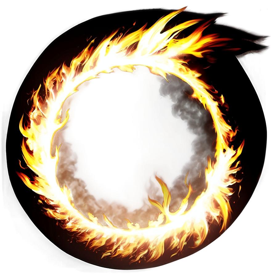 Ignited Fire Circle Png 55