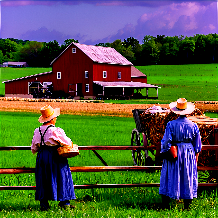 Illinois Amish Country Scene Png Qpj