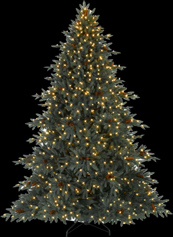 Illuminated Artificial Christmas Tree