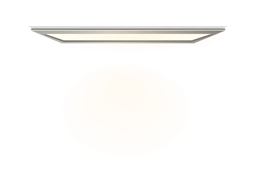 Illuminated L E D Panel Ceiling Light PNG with transparent background