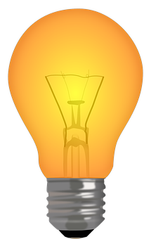 Illuminated Lightbulb Glowing