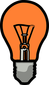 Illuminated Lightbulb Graphic