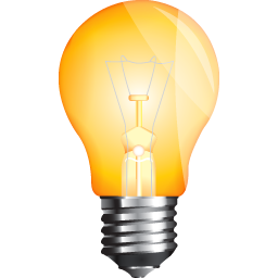 Illuminated Lightbulb Graphic