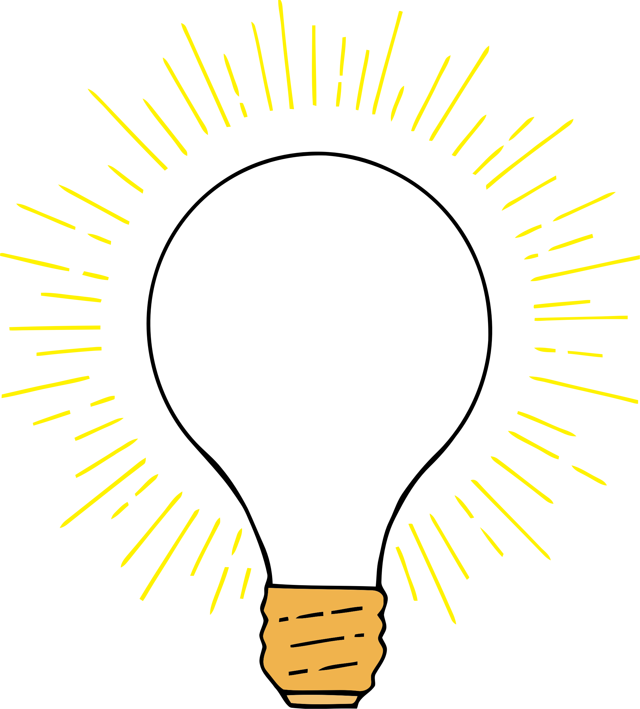 Illuminated Lightbulb Idea Graphic