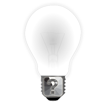 Illuminated Question Mark Bulb