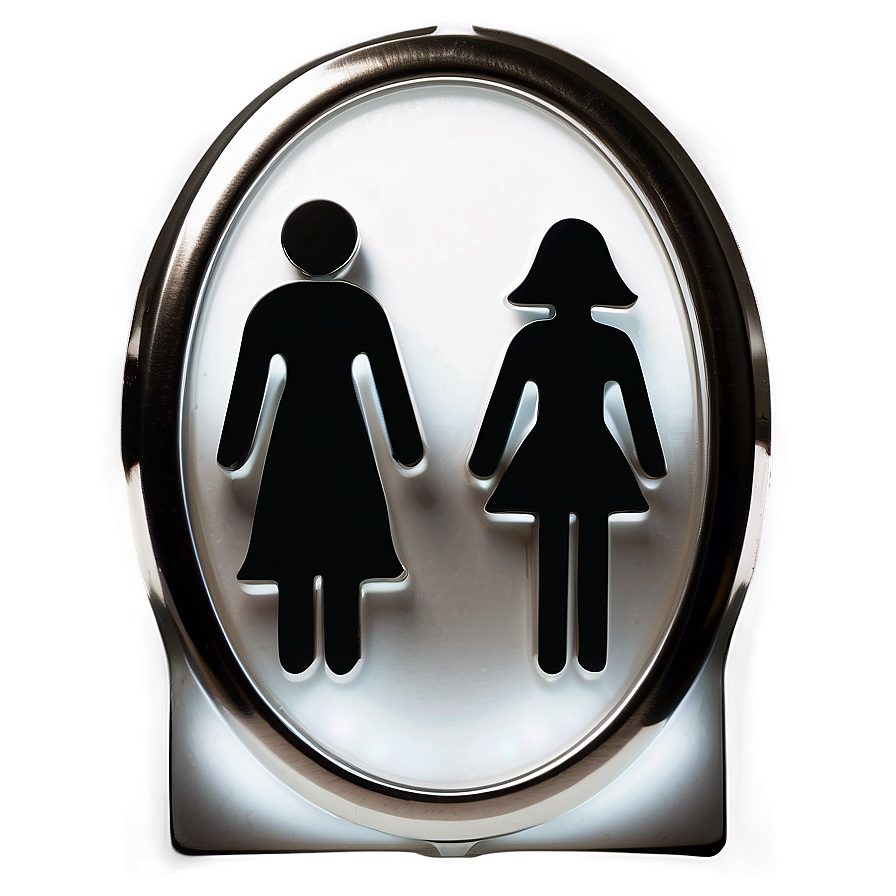 Illuminated Restroom Sign Png 06212024