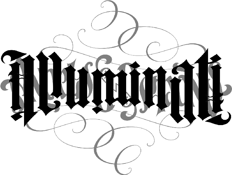 Illuminati Ornate Script Logo