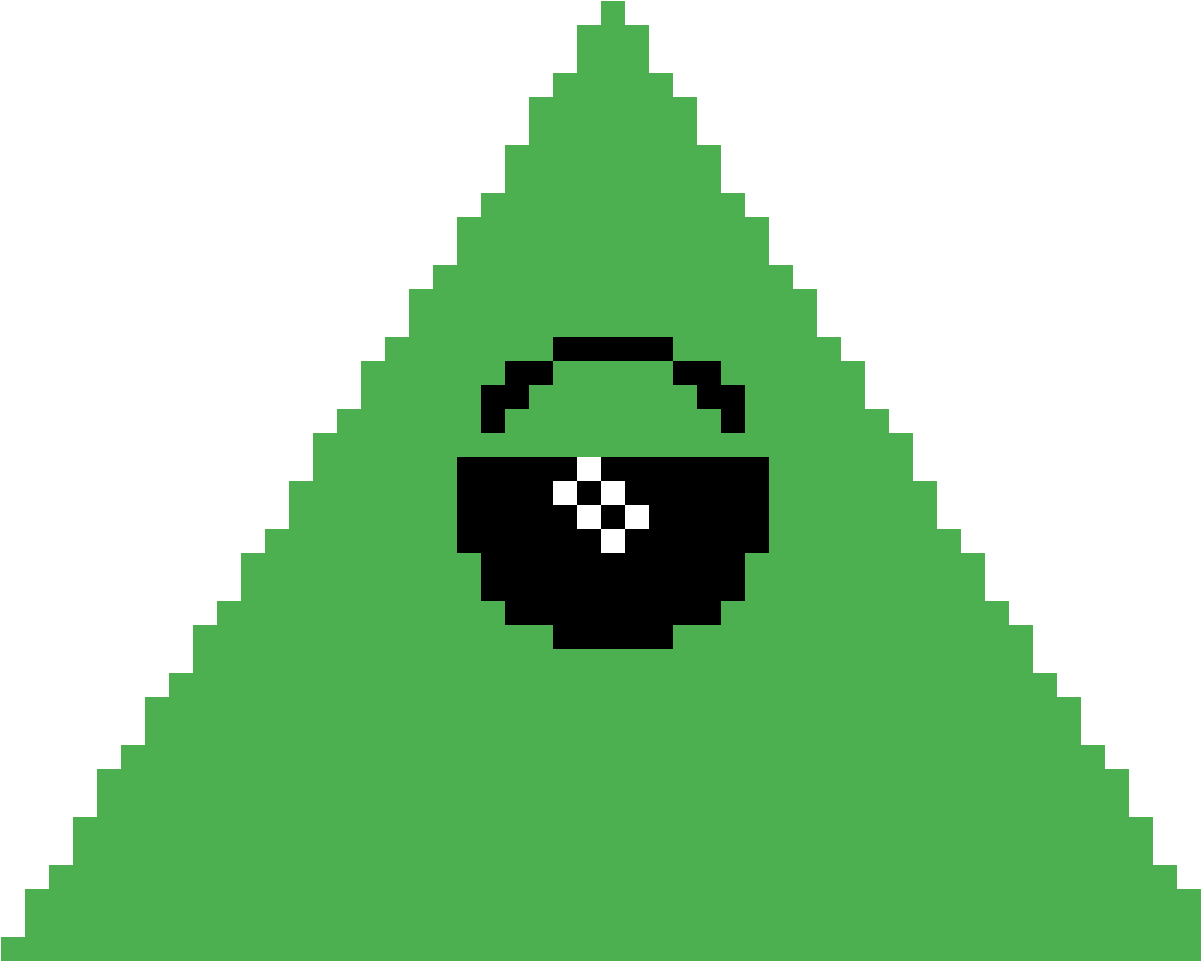 Illuminati Pixel Art Eye Pyramid