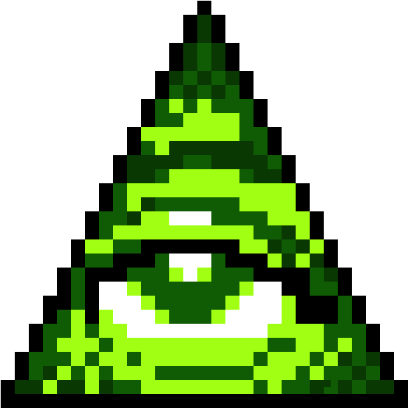 Illuminati Pixel Art, HD Png Download PNG with transparent background