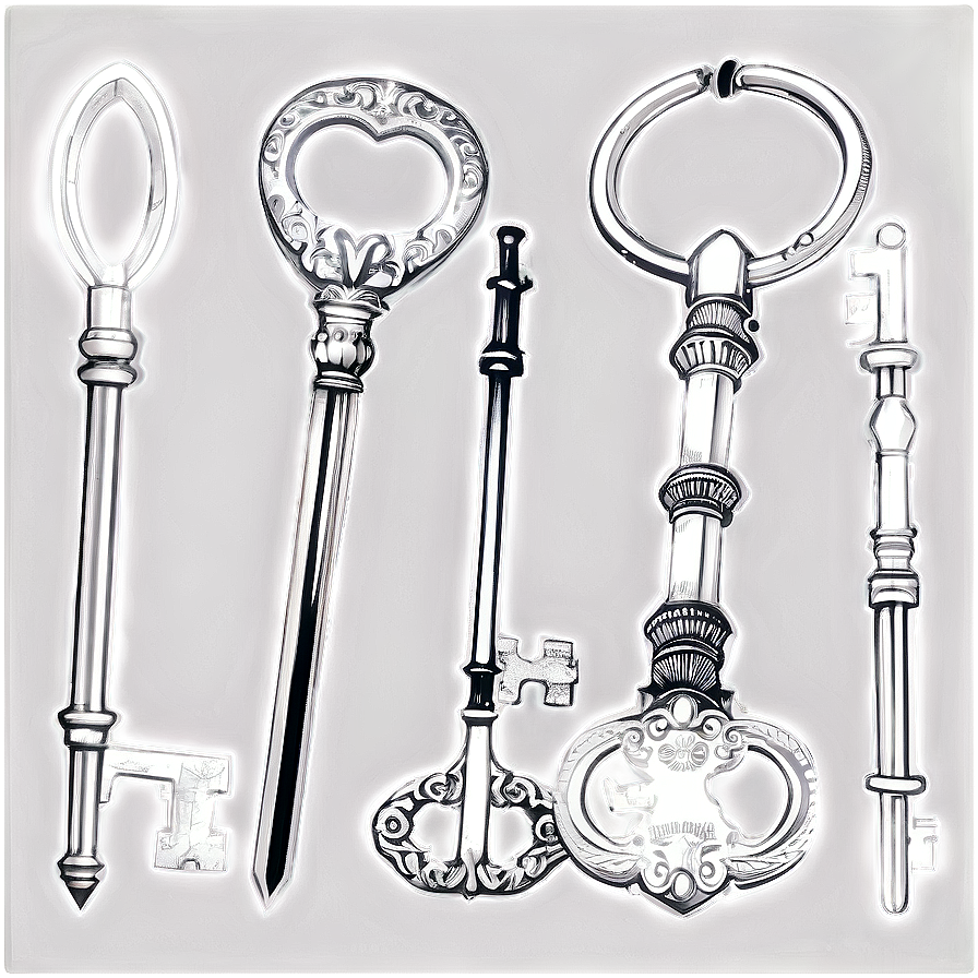 Illustrated Keys Png Qgw29