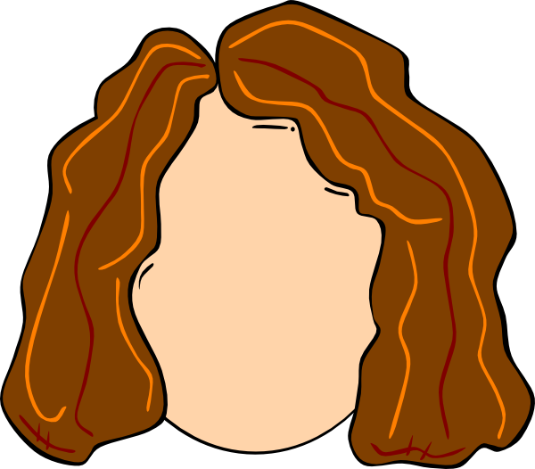Young Girl Hair Highlights Svg Clip Arts - Clipart Brown Hair, HD Png Download PNG image with a transparent background, free high-resolution download