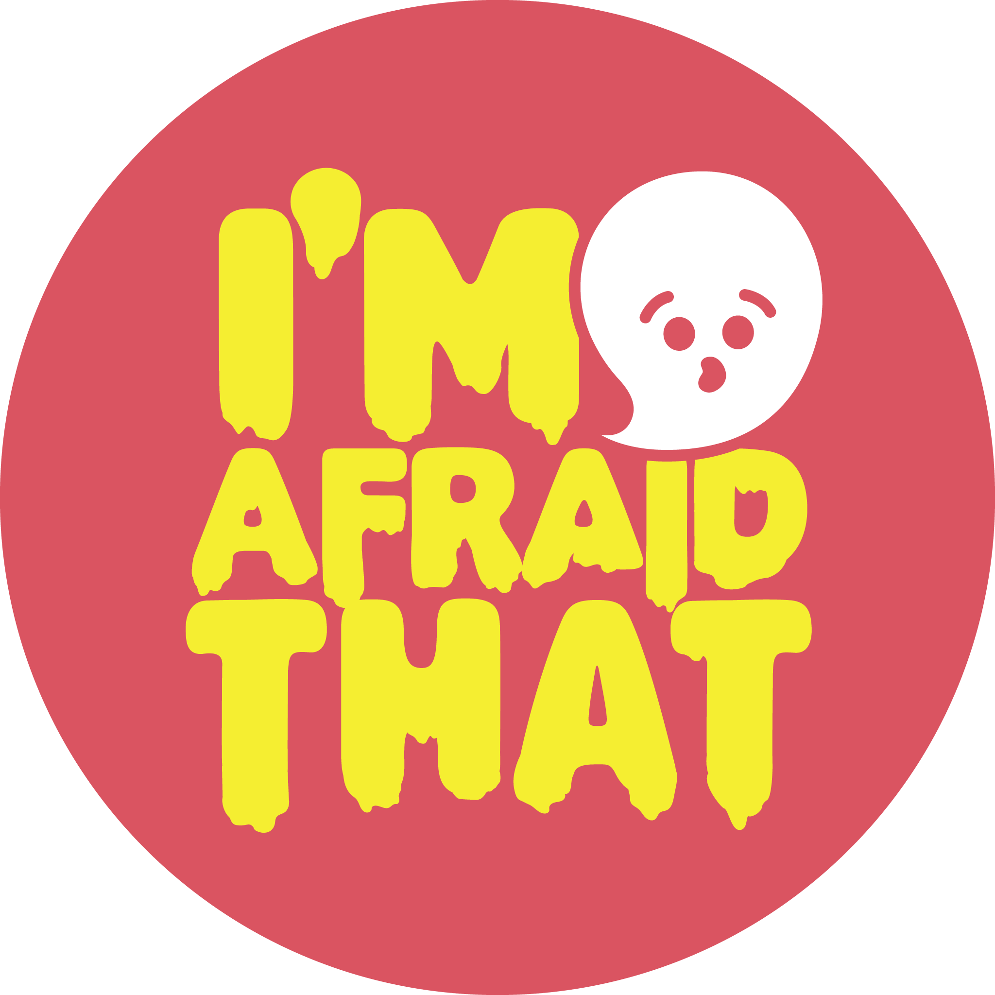 Im Afraid That Expression Badge