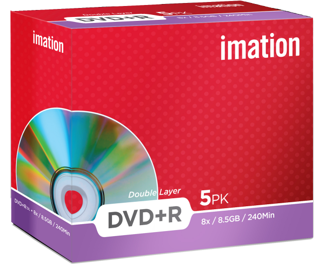 Imation Double Layer D V D Pack PNG with transparent background