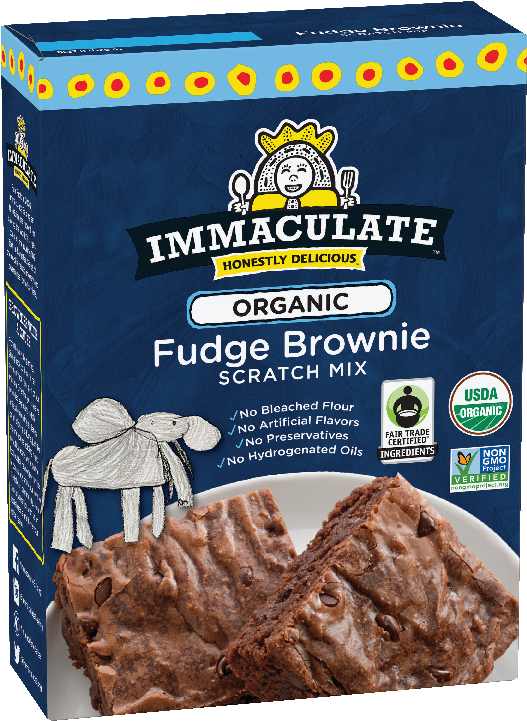 Immaculate Organic Fudge Brownie Mix Box