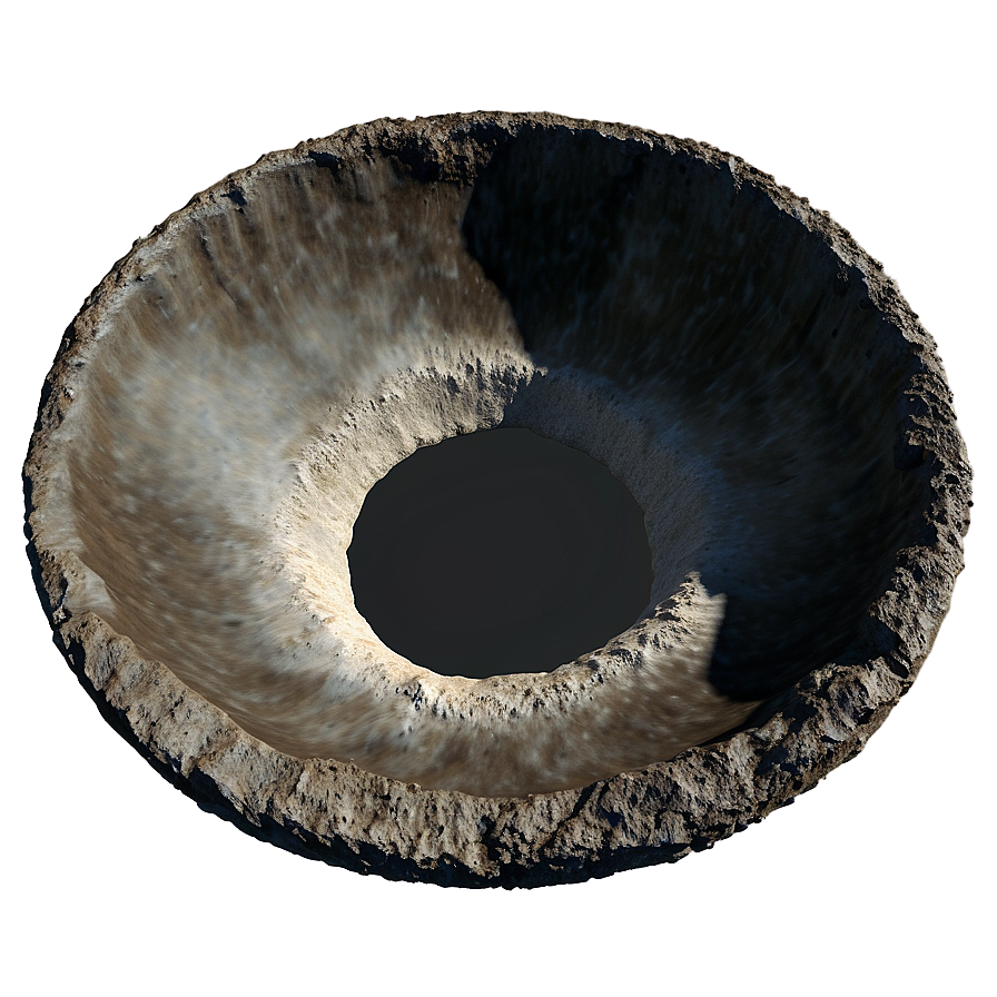 Impact Crater Realistic Png 06132024