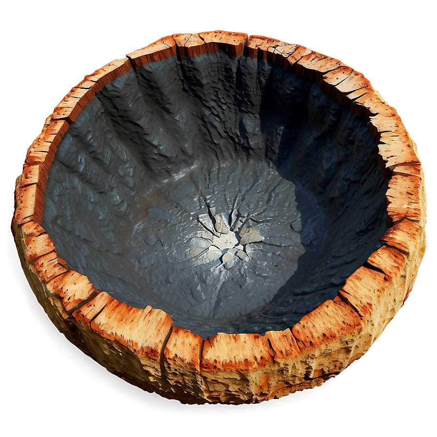 Impact Crater Realistic Png Fwf