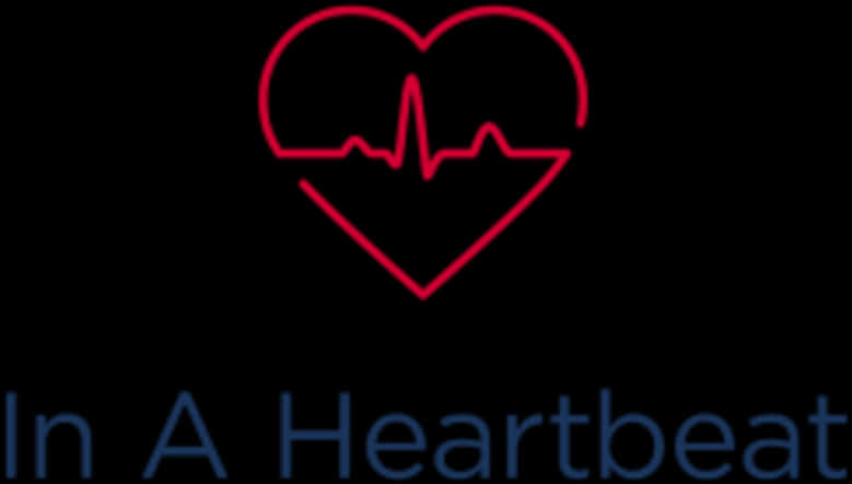 In A Heartbeat Logo PNG with transparent background