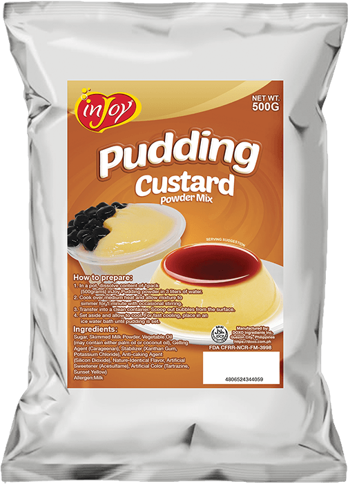 In Joy Pudding Custard Powder Mix Package