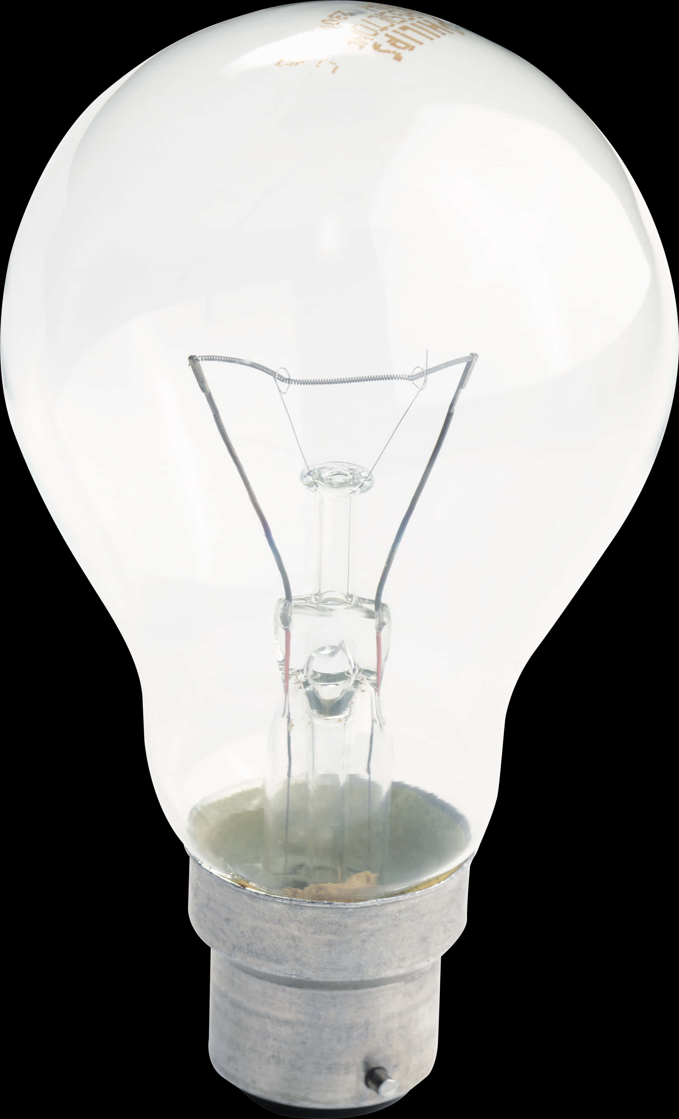 Incandescent Light Bulb Isolated PNG with transparent background