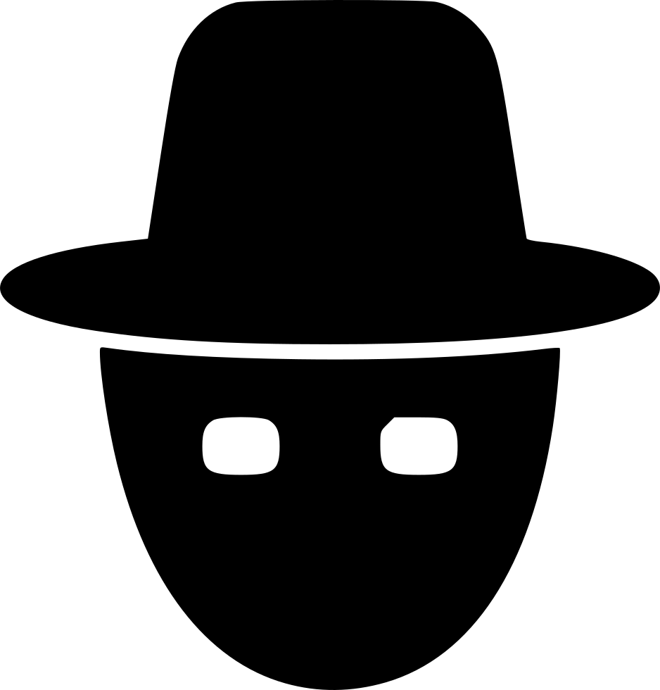 Incognito Hacker Icon PNG with transparent background