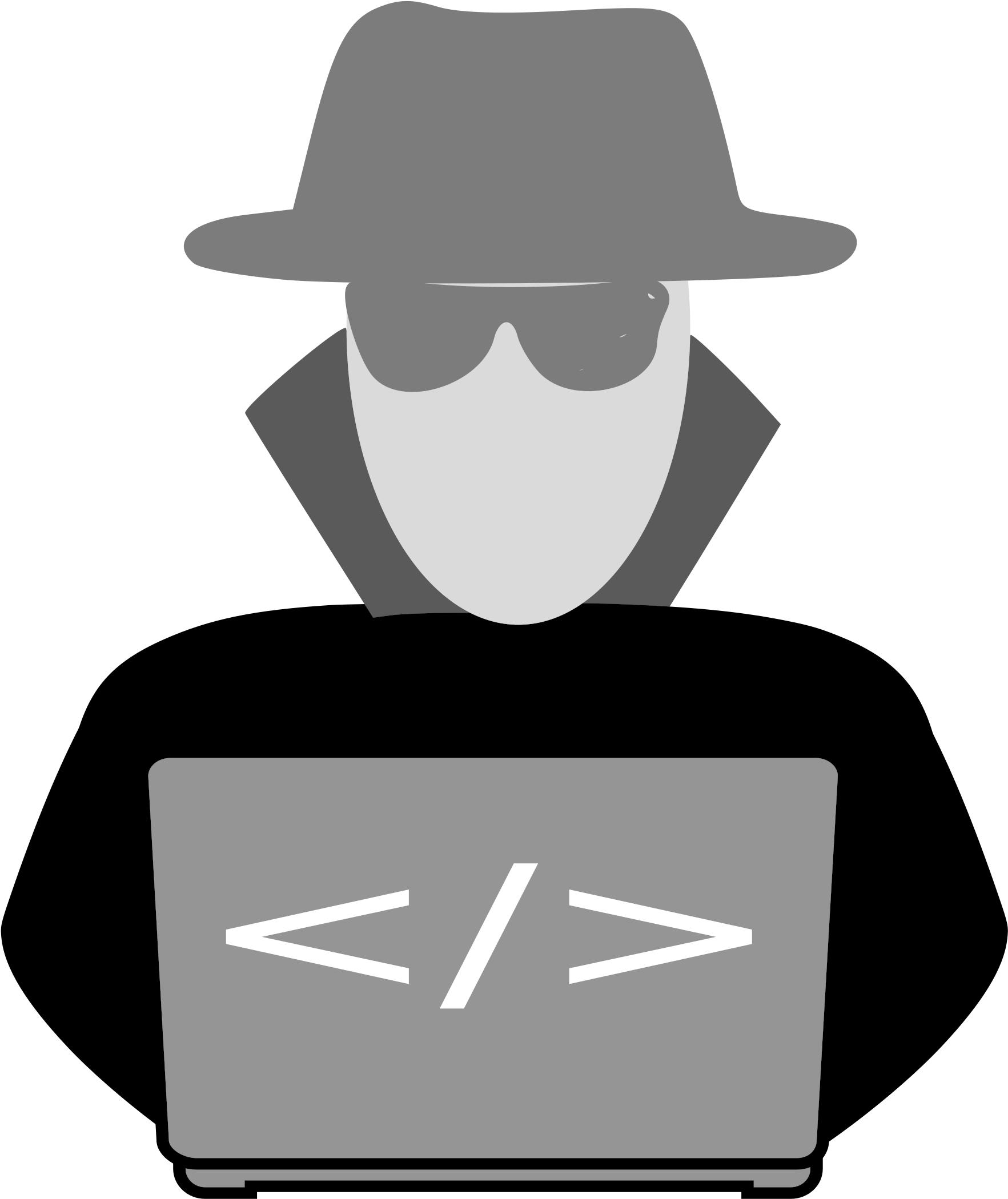 Incognito Hackerat Work PNG with transparent background