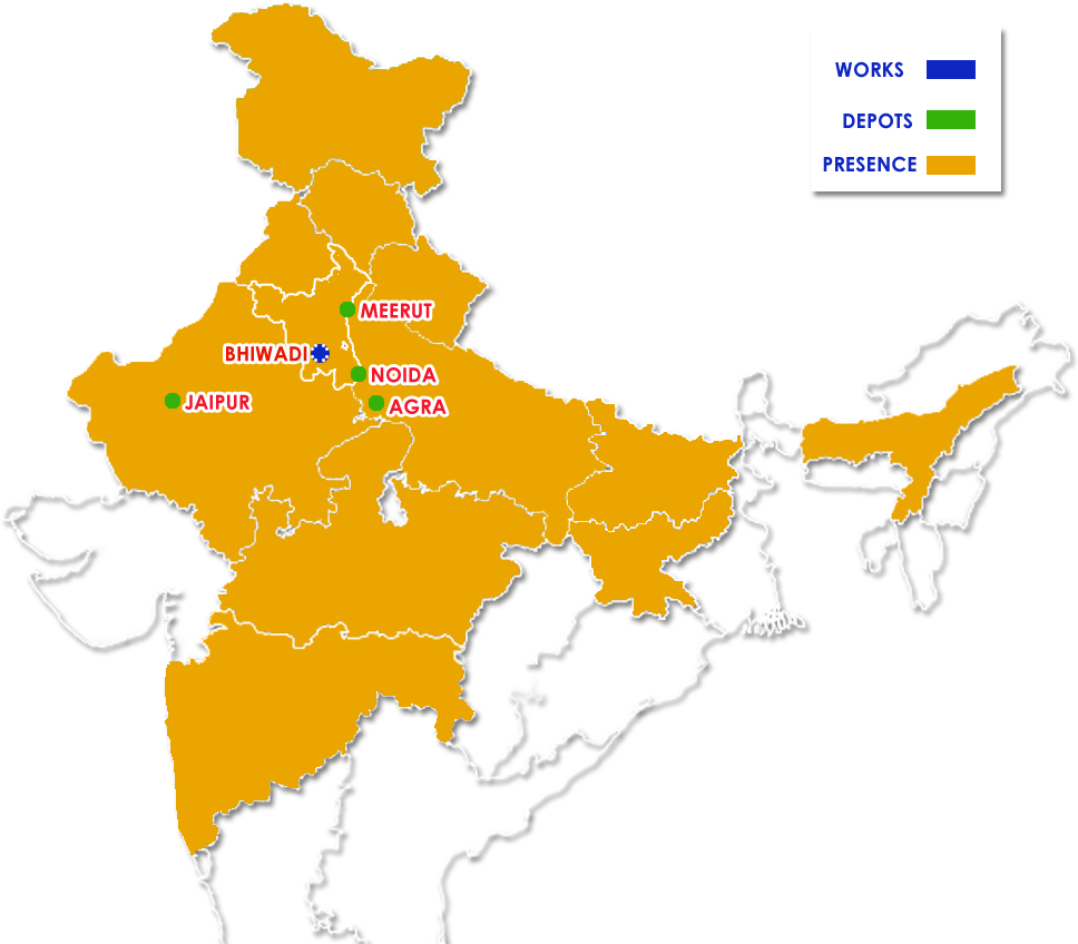 India Map Company Locations Overview