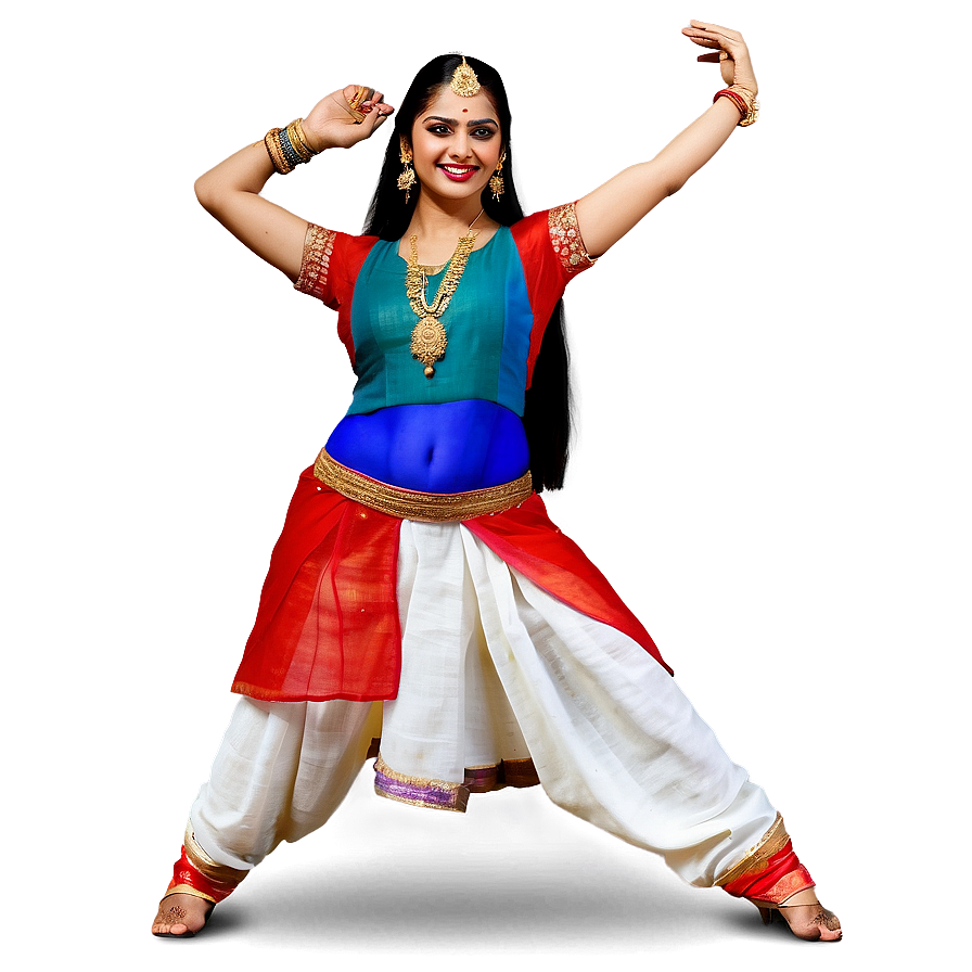 Indian Bollywood Dance PNG 06112024 PNG with transparent background
