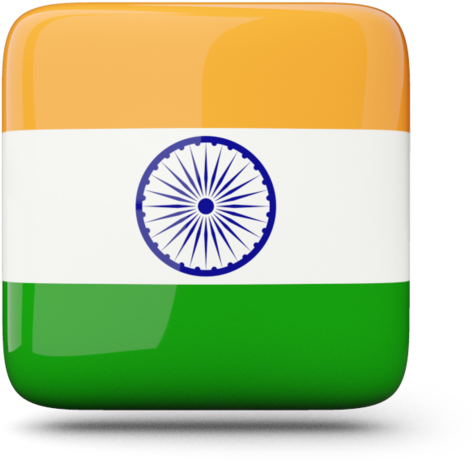 Indian Flag Symbols - India Flag Icon Square, HD Png Download PNG with transparent background
