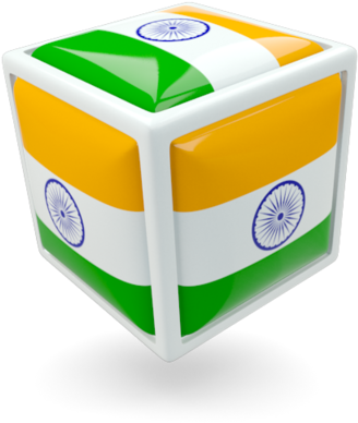 Icon Indian Flag Download - Cube Of Indian Flag, HD Png Download PNG with transparent background