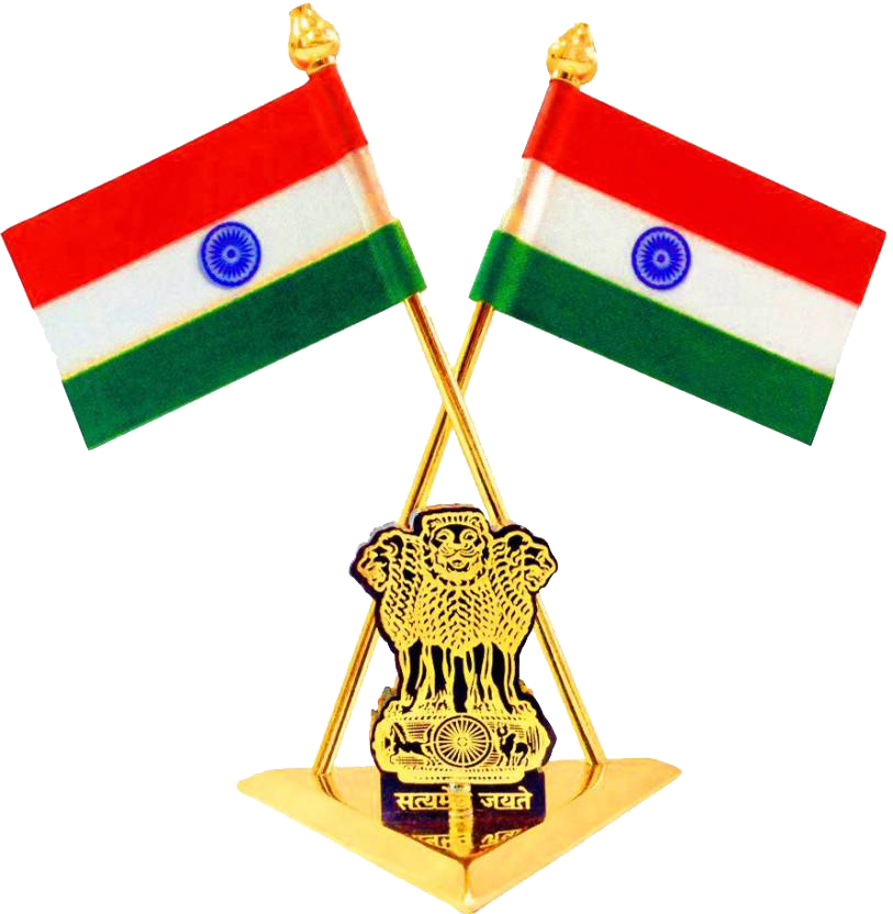 India Flag With National Emblem - India Flag Image Download, HD Png Download PNG with transparent background