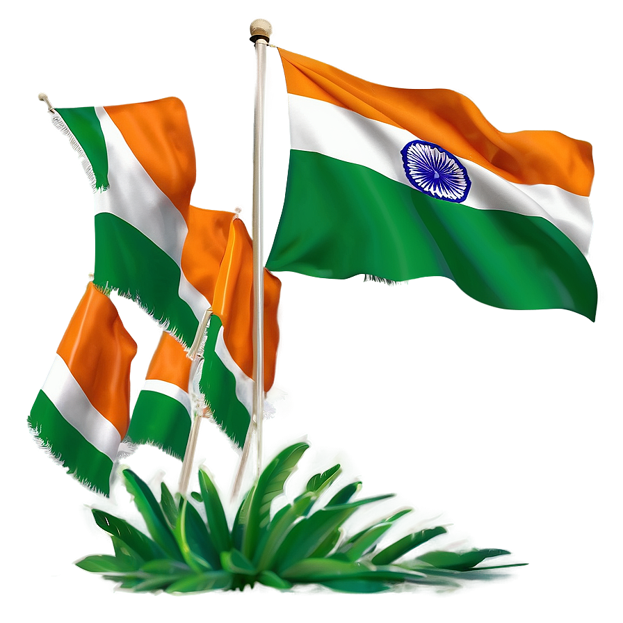 Indian Flag Waving PNG 06112024 PNG with transparent background