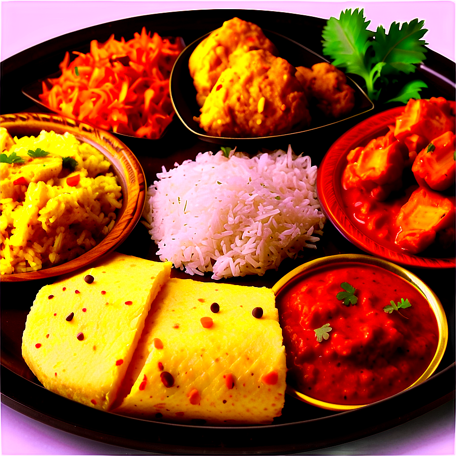 Indian Food Plate Png Mrl32