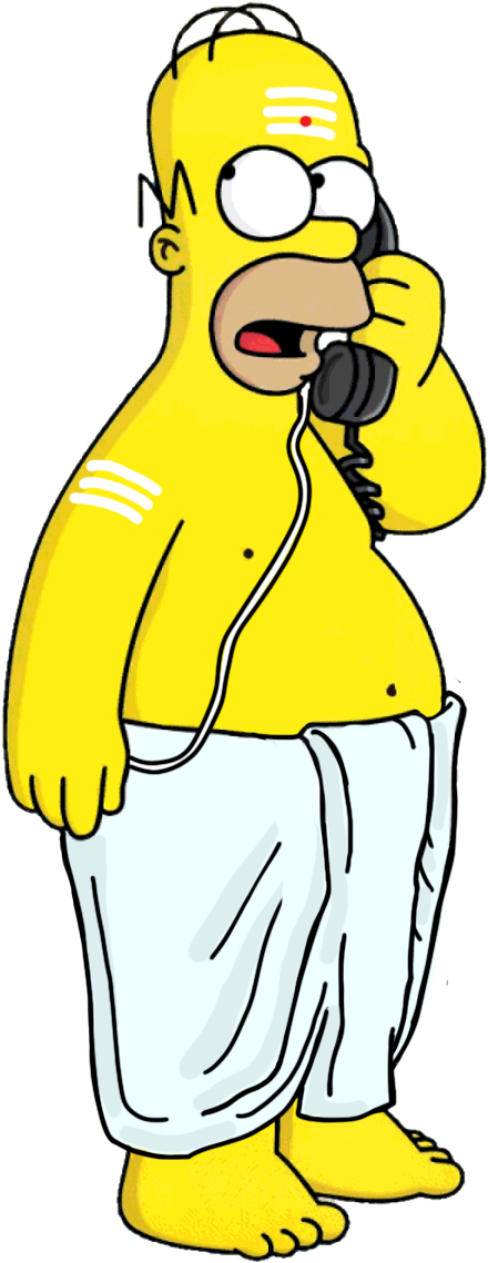 Indian Homer Simpson, HD Png Download PNG with transparent background