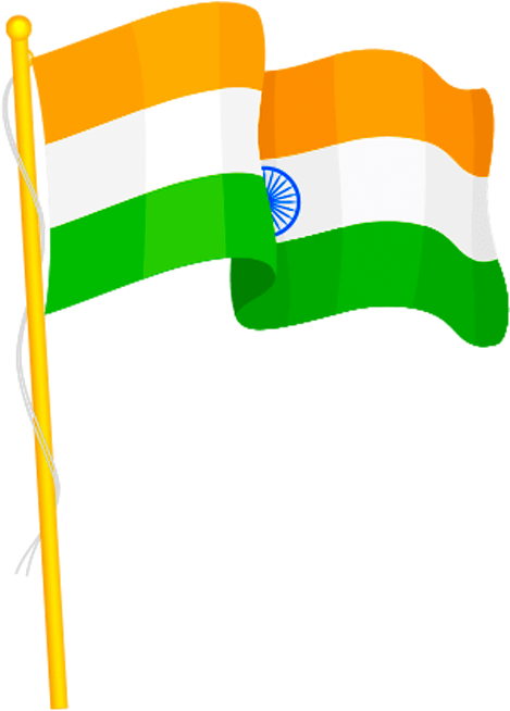 Indian Independence Day Flag Waving