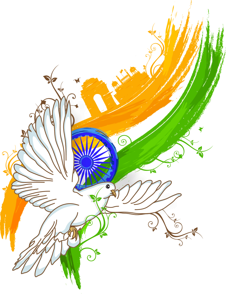 Indian Independence Day Peace Dove