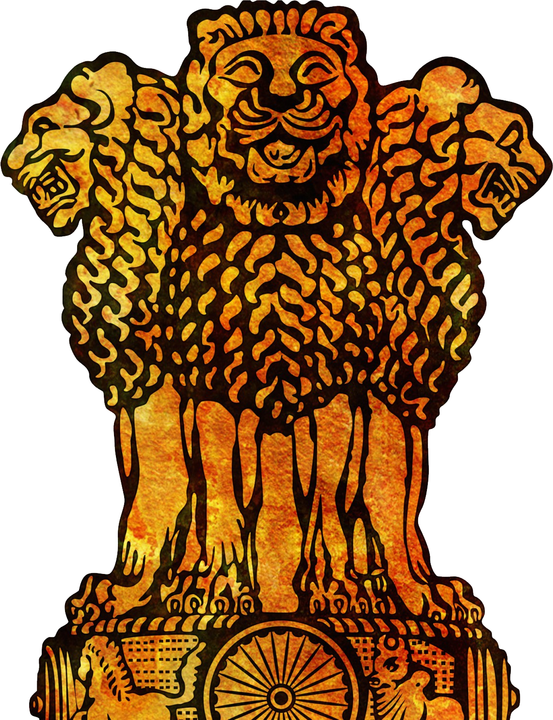 Indian National Emblem Illustration