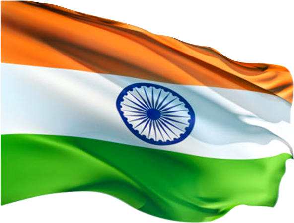 Indian National Flag Waving