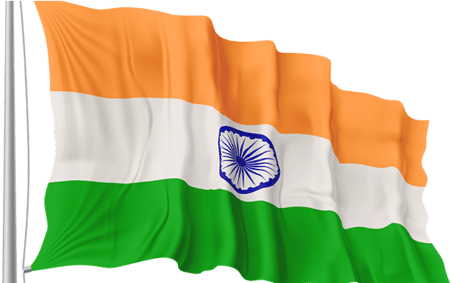 Indian National Flag Waving