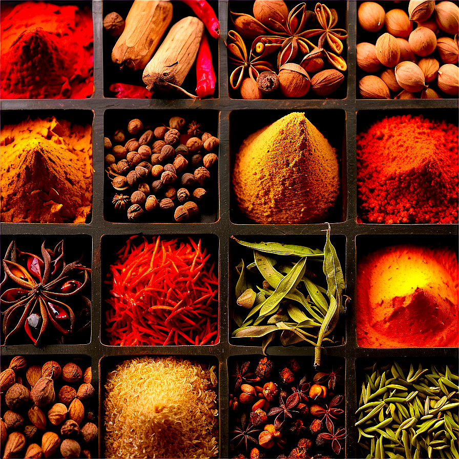 Indian Spices Collection Png Apv