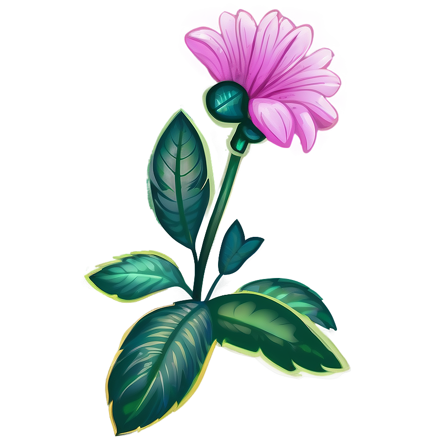 Indie Flower Cartoon Png 8