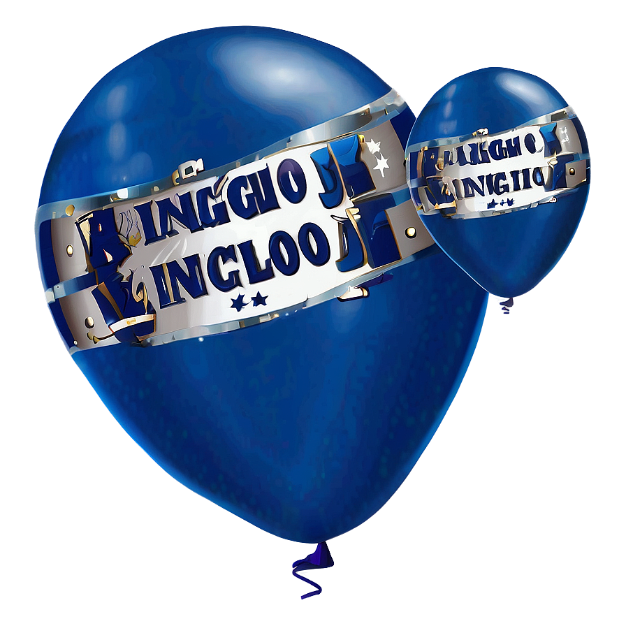 Indigo Blue Balloons Png 58