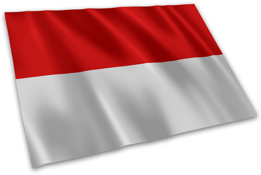 Indonesian Flag Waving