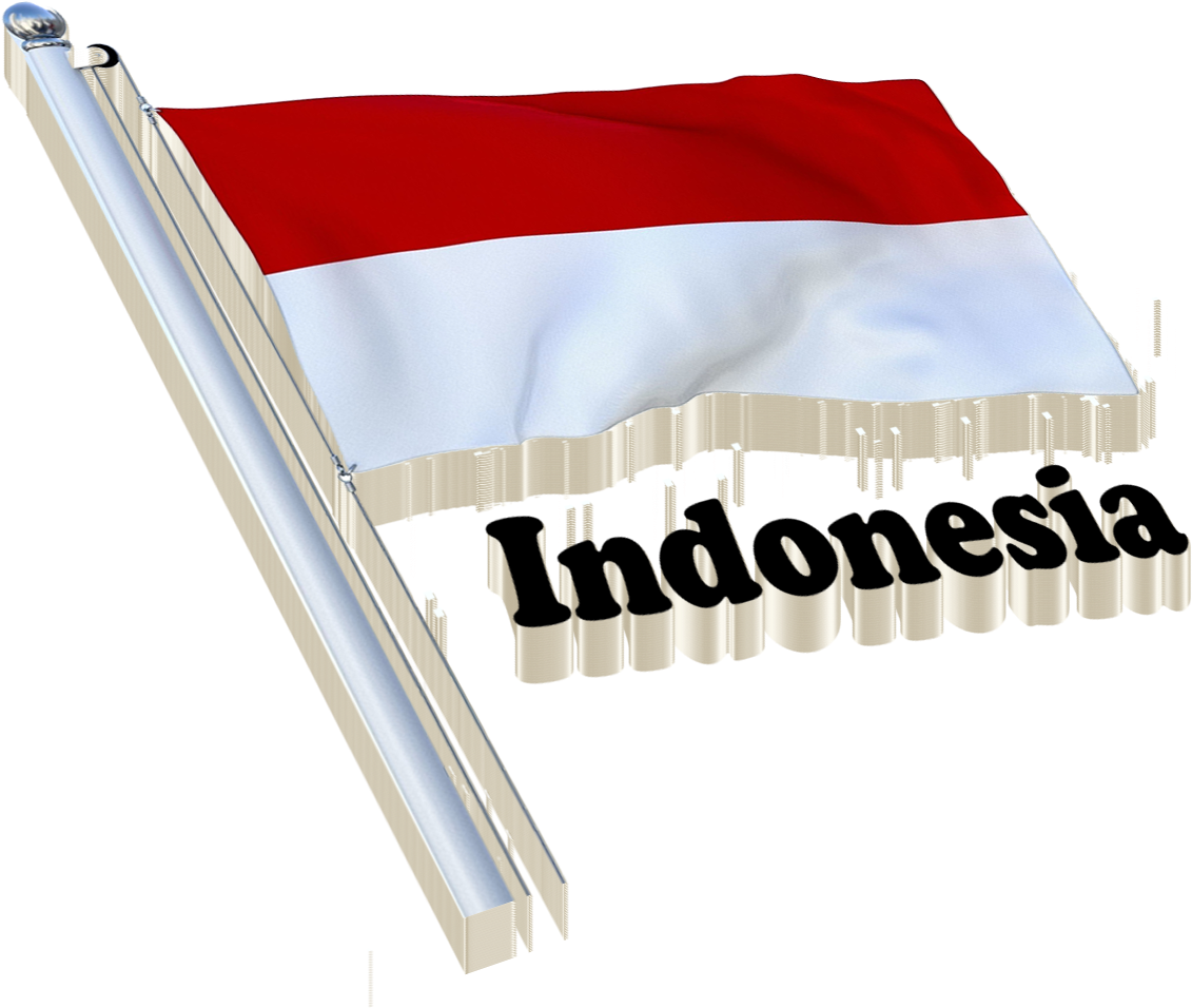 Indonesian Flag Waving