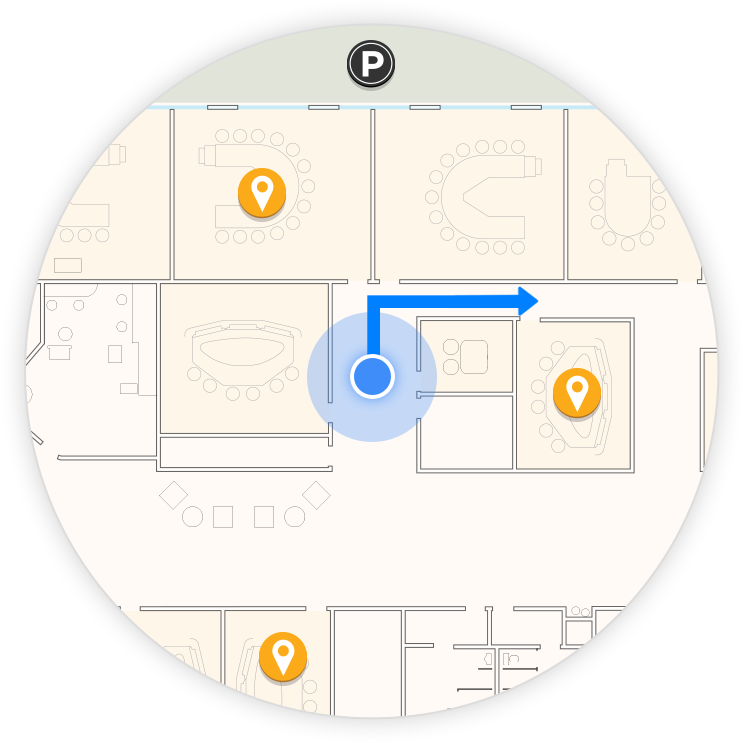 Indoor Navigation Map Concept